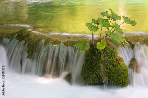 Waterfall, Plitvice lakes National Park, Croatia photo