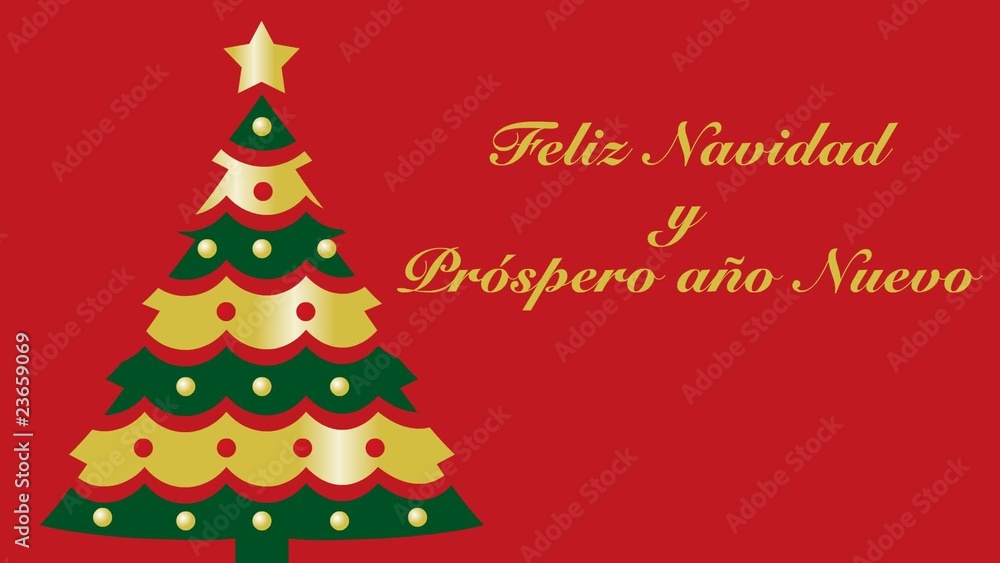 árbol de navidad felicitación español árbol de navidad felicitación español