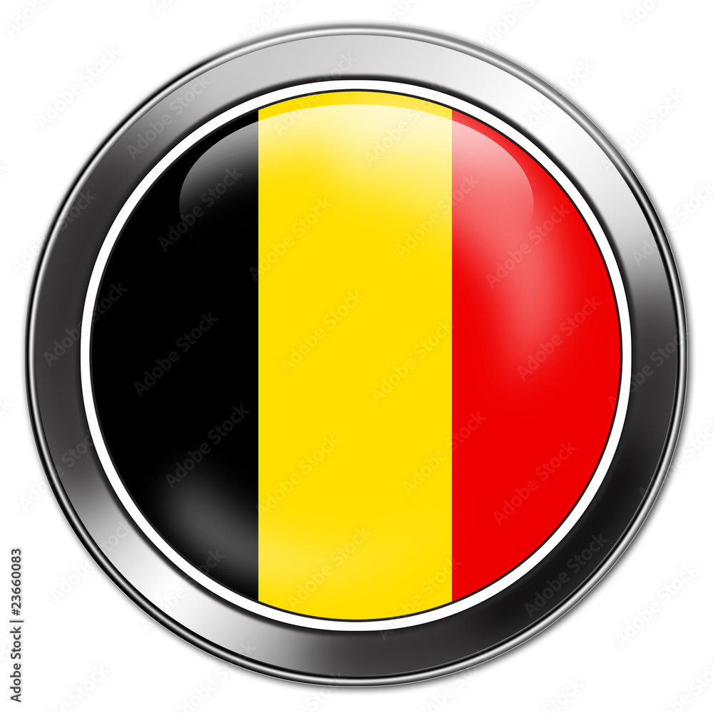 Fototapeta premium button belgien stick 3d