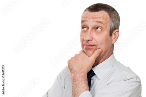 serious senior businessman