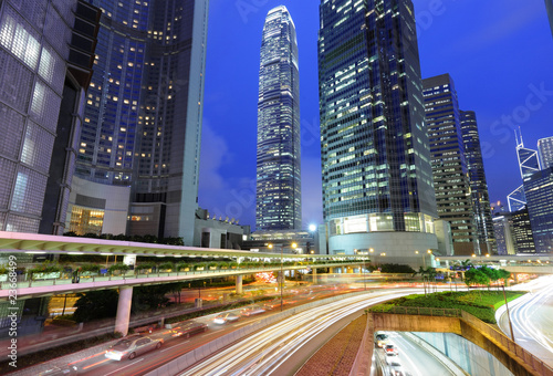 Photography city at night