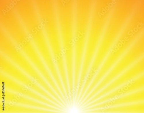 vector sun on yellow background