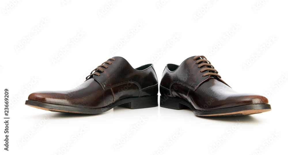 Male shoes isolated on the white background Male shoes isolated on the white background