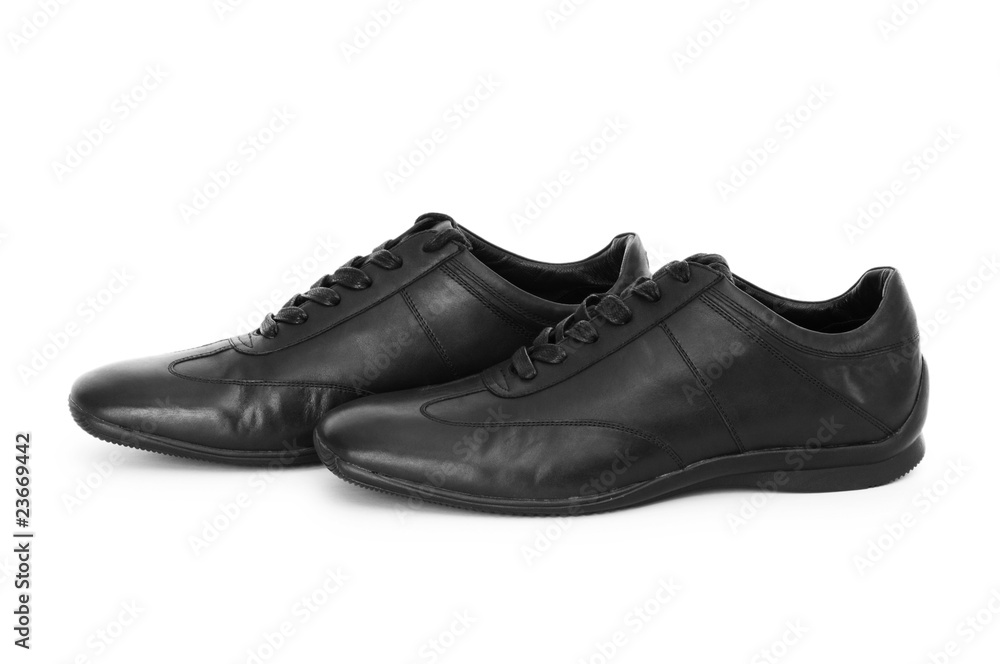 Male shoes isolated on the white background