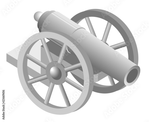 Vector illustration of cannon
