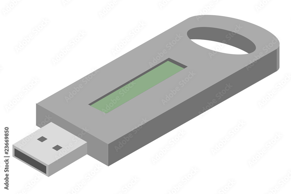 Vector illustration of USB flash drive Vector illustration of USB flash drive