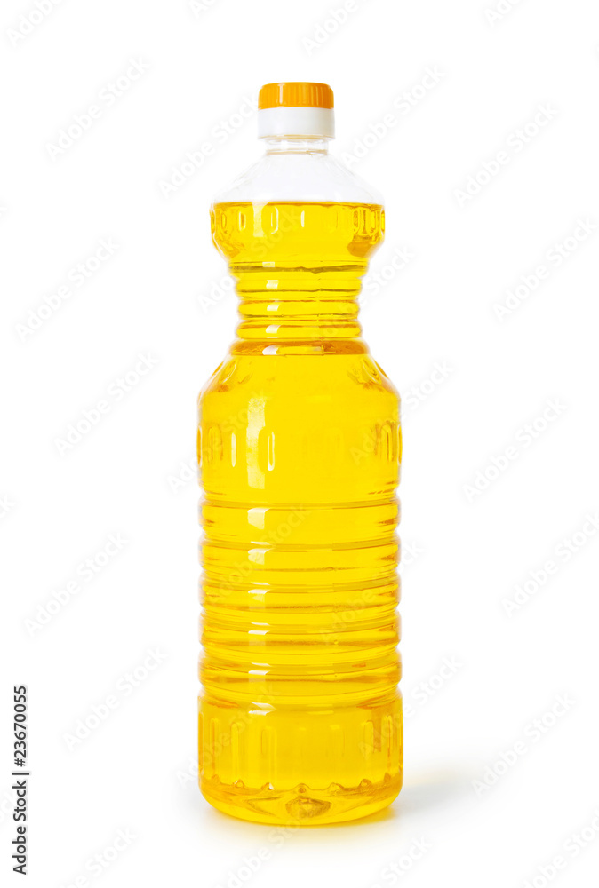 Bottle of olive oil isolated on the white Bottle of olive oil isolated on the white