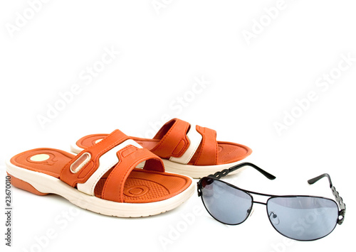 flip-flops with sunglasses © ksena32