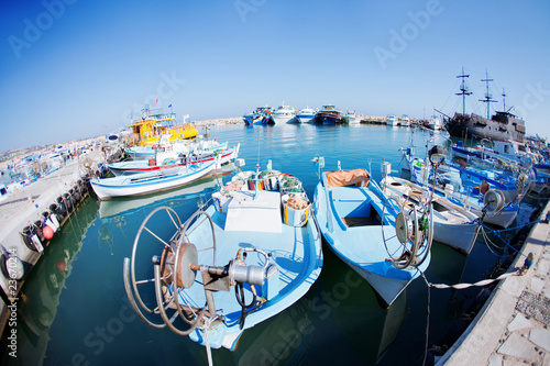 fishing boats at a port