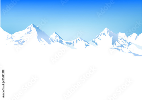 Winter mountains