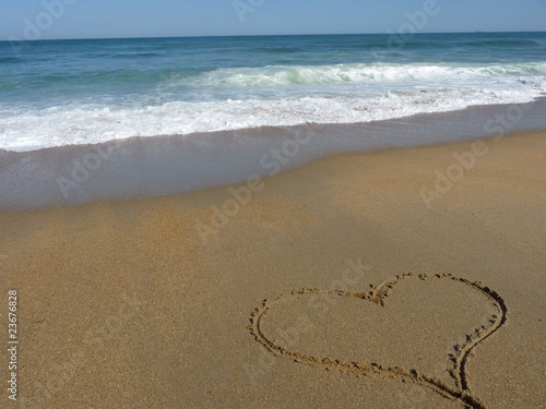coeur sur le sable  2