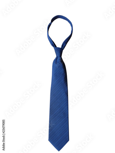 Cravate rayures bleue