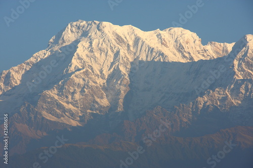 Himalaya glittering in the morning sun