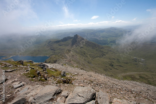 View from the top of Snowdon photo