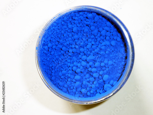 Pot pigment bleu photo