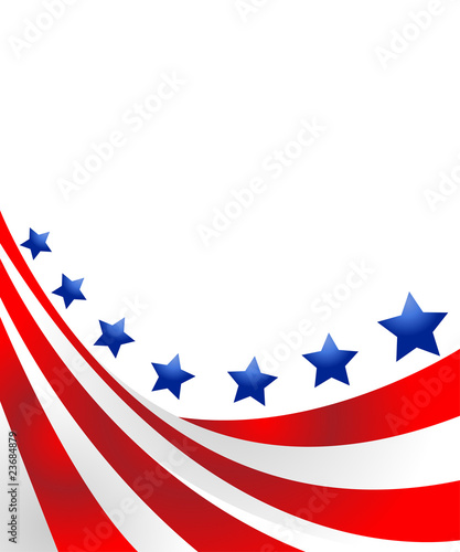 USA flag in style vector