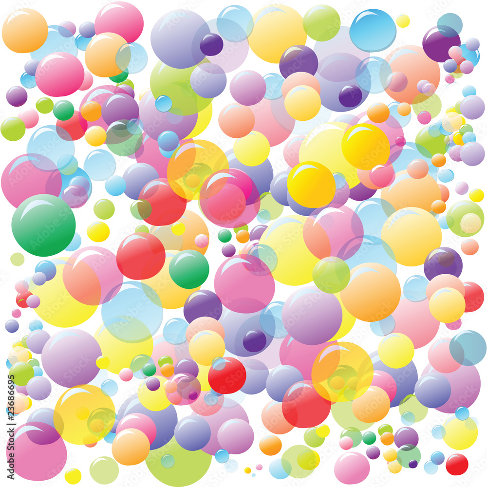 Colored bubbles Colored bubbles