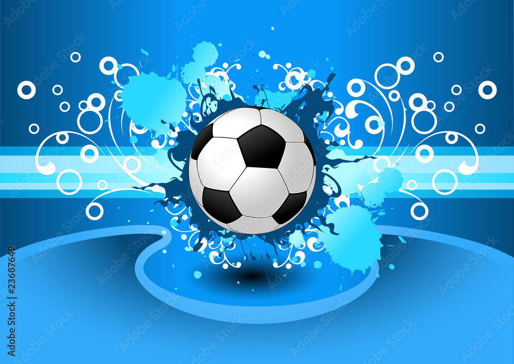 Fototapeta premium Grunge Soccer background