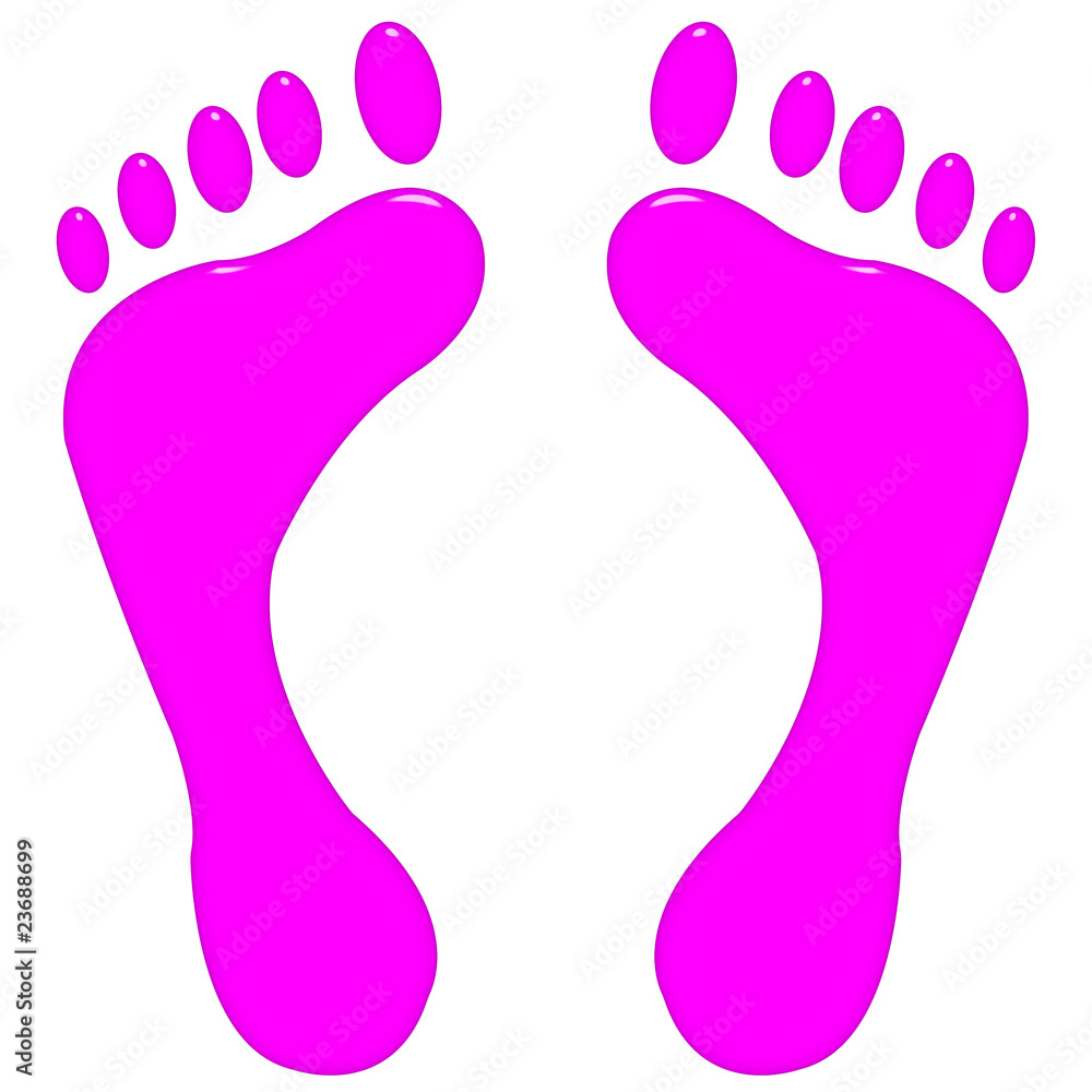 Obraz premium 3D Pink Feet