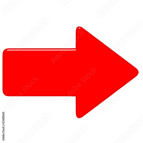 3D Red Arrow