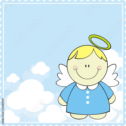 baby angel greeting card