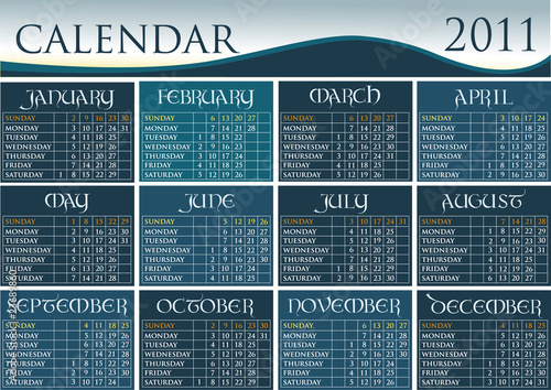 Calendar 2011