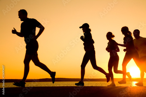 Obraz na płótnie jogging w salonie
