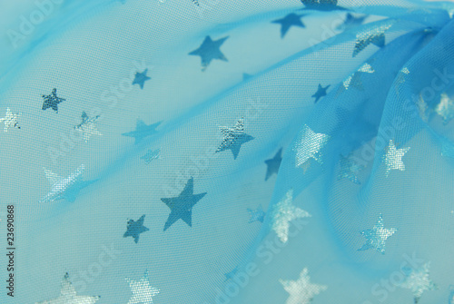 blue fabric with stars texture