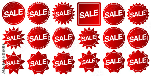Set of Sale Tags