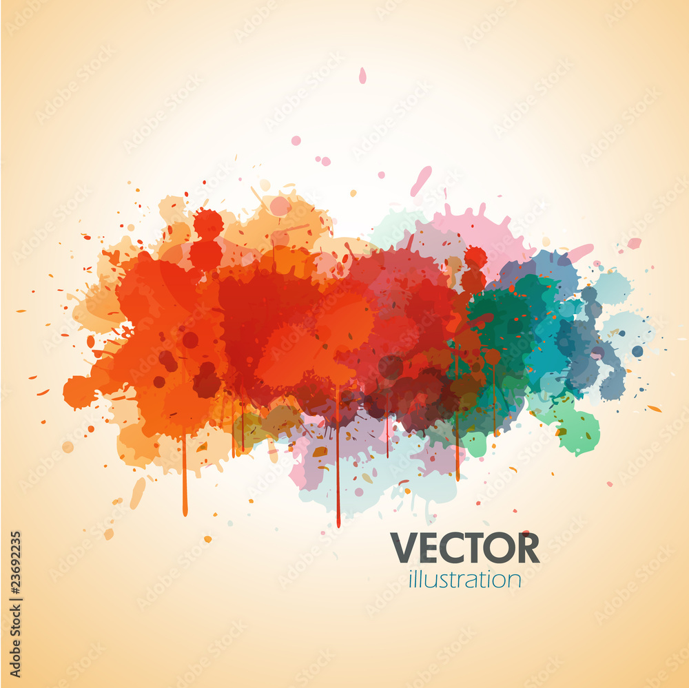 Fototapeta premium Colorful paint background