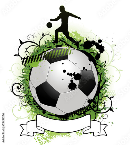 Grunge soccer design