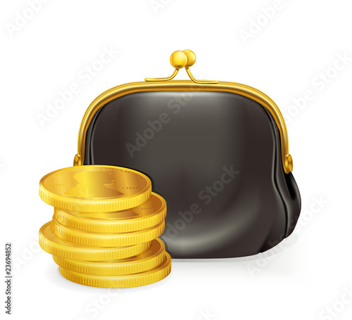 Purse and coins