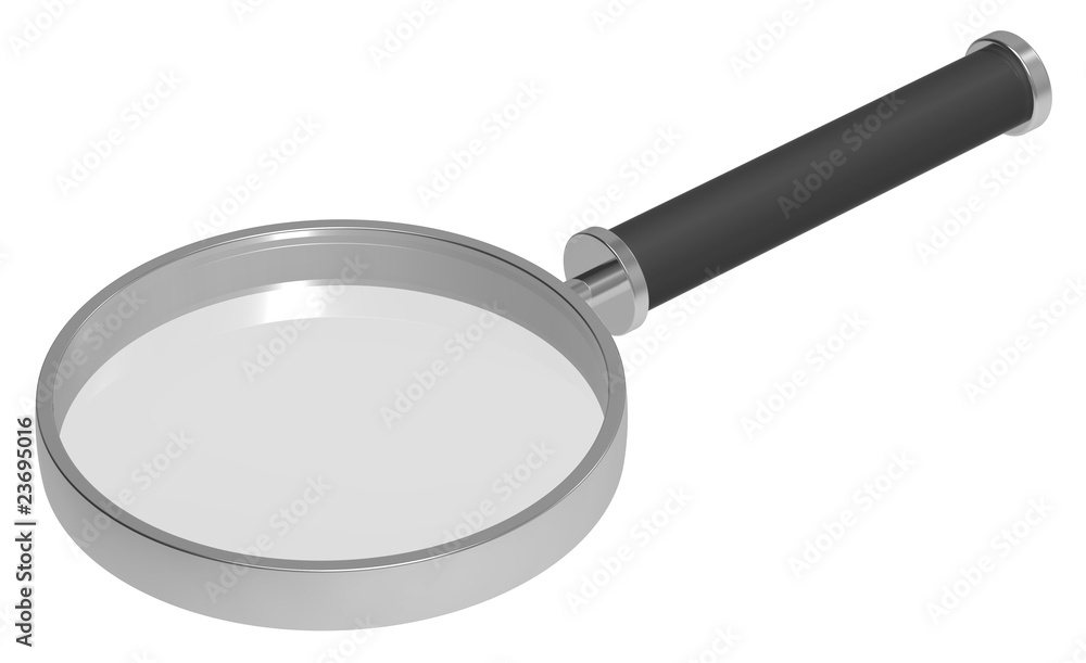 Magnifier isolated on white. Magnifier isolated on white.