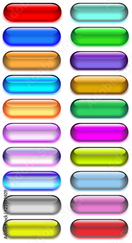 Glass and gel web buttons