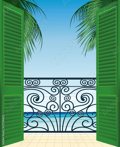 Terrazza Sul Mare-Terrace overlooking the Sea-Vector