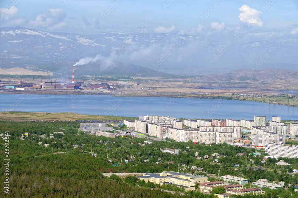 Naklejka premium small town