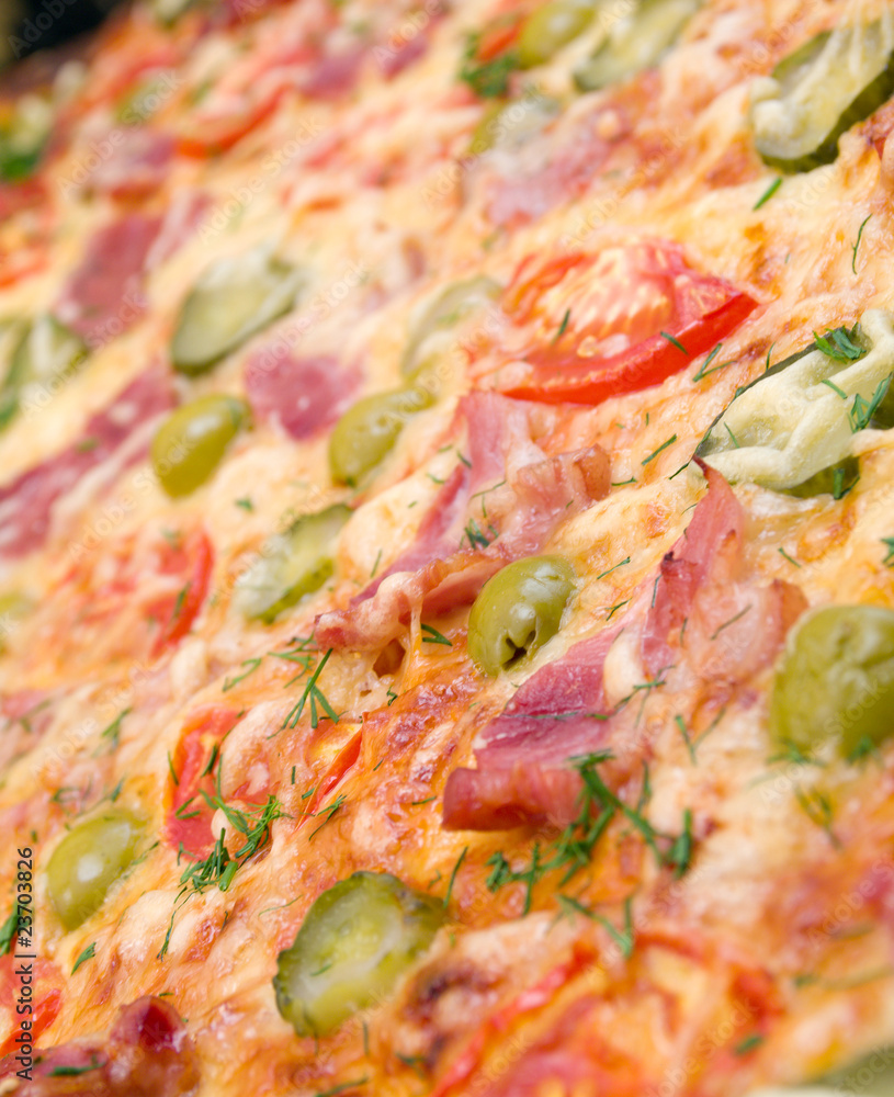 pizza ham and vegetable pizza ham and vegetable