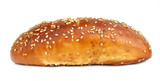 Bread covered with sesame seeds
