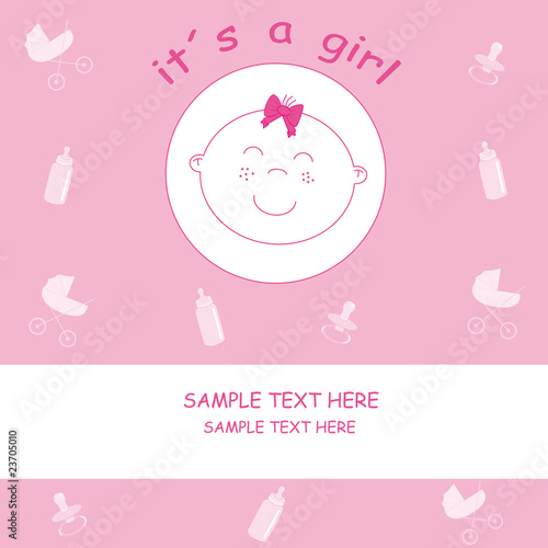 Tarjeta felicitación bebe