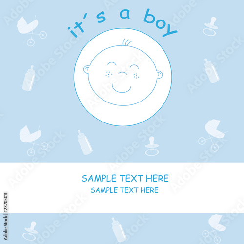Tarjeta felicitación bebe