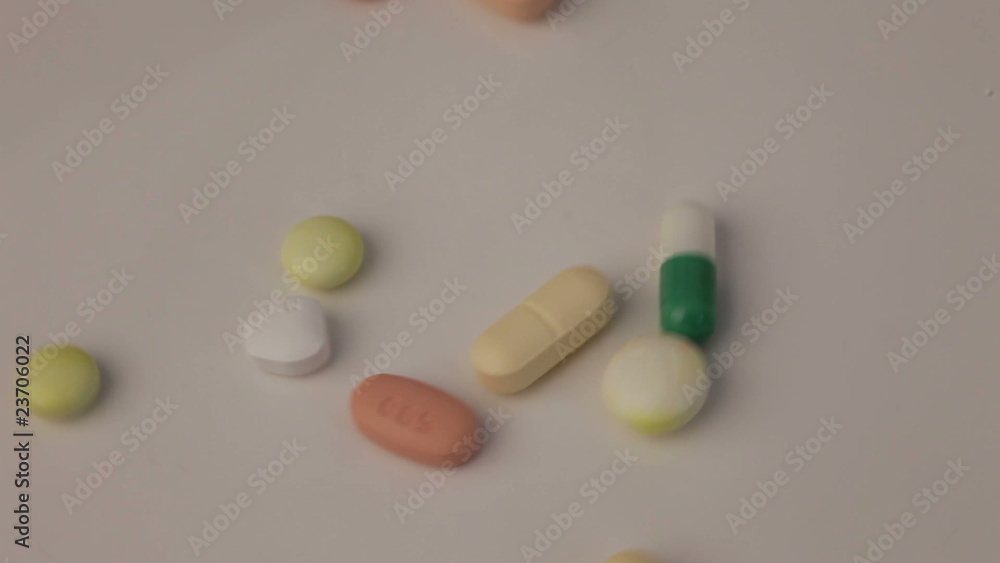 Medical pills on a aplate Medical pills on a aplate