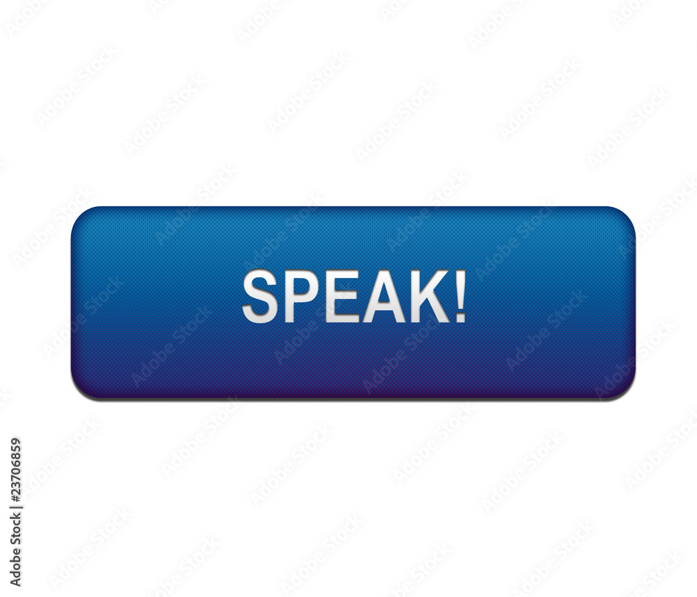 Boton azul SPEAK con textura Boton azul SPEAK con textura