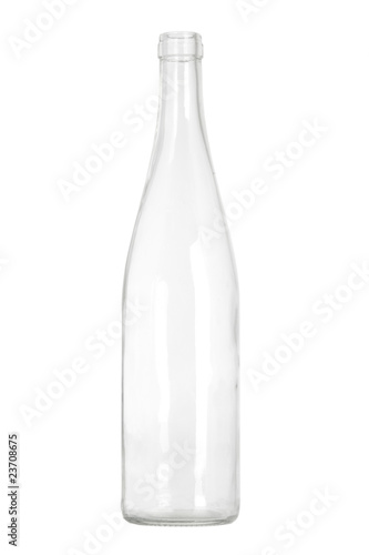 transparent glass bottle