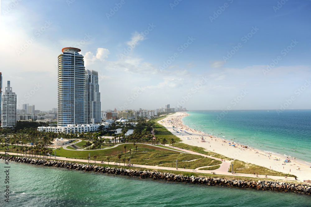 Naklejka premium Miami Beach Florida