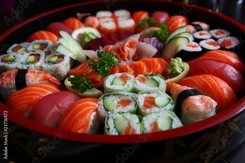 plateau de sushis
