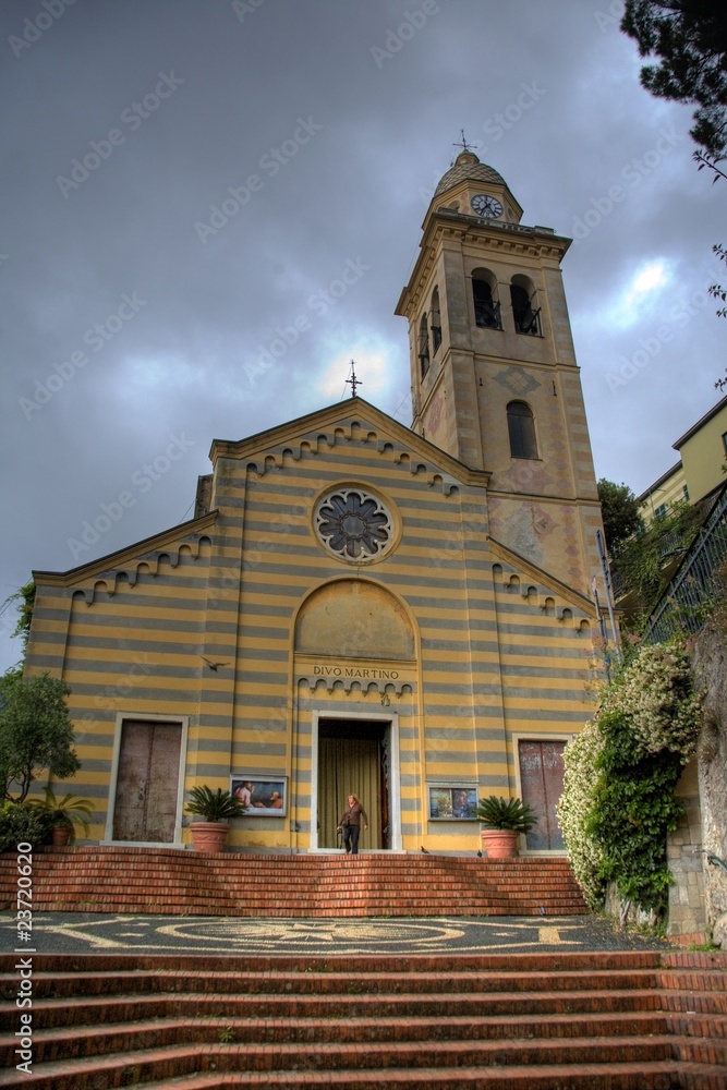 Fototapeta premium Chiesa di San Martino, Portofino