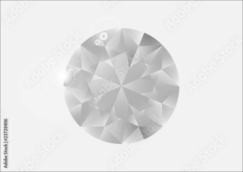 Diamant rond brillant (taille exacte)
