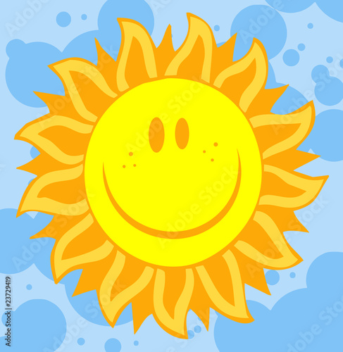 llustrations Of Smiling Sun