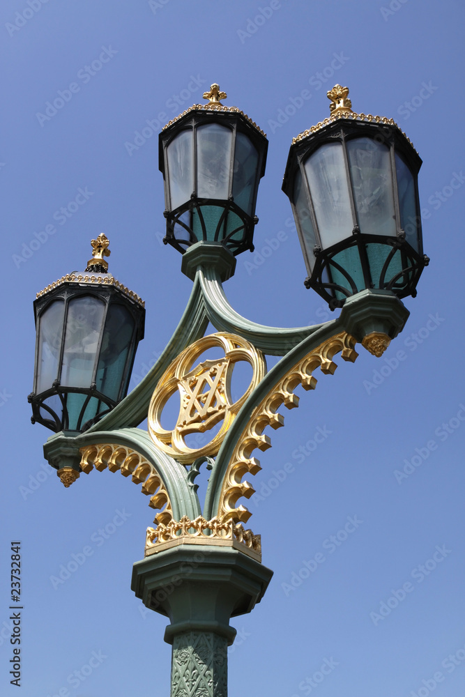 Lampe. Westminster Bridge. London