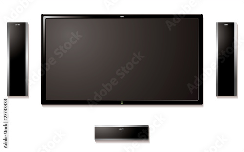 lcd television with speakers